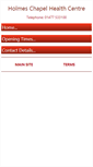 Mobile Screenshot of holmeschapelhealthcentre.co.uk